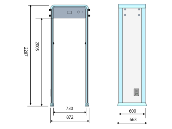 測(cè)溫人臉安檢門熱成像非接觸式測(cè)溫，助力疫情防控